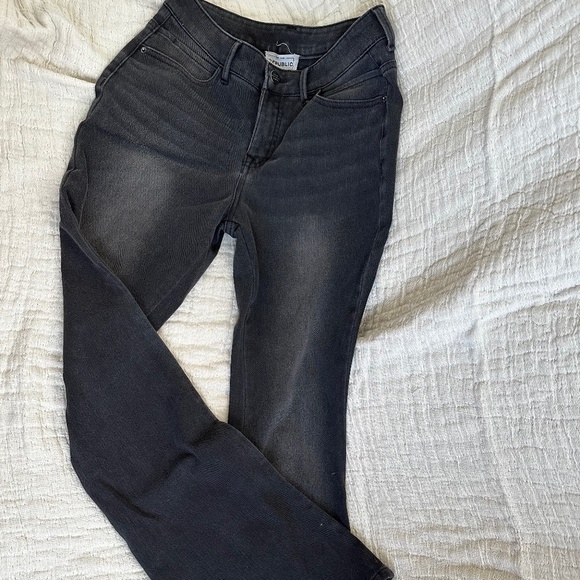 For The Republic Denim - For The Republic Denim Black Flare Jeans size 26